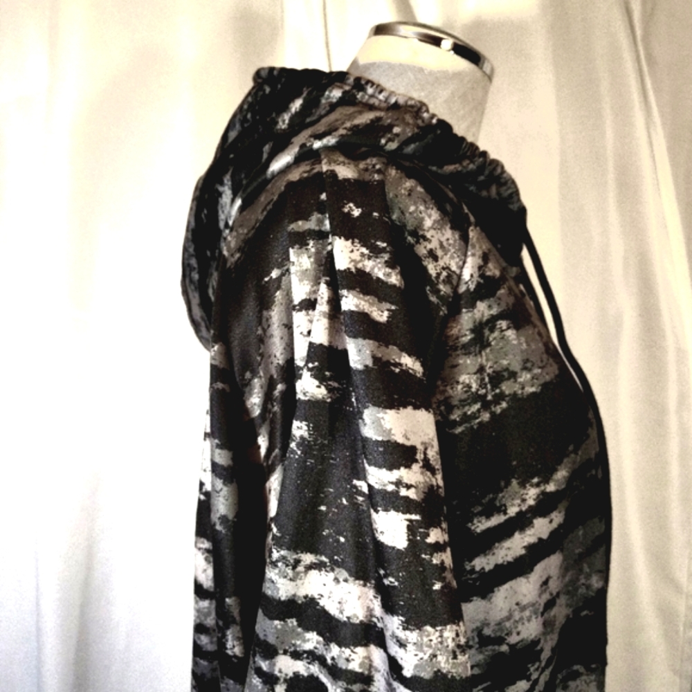 NFL Rams Hoodie, Men Zubaz Style: Gray/Black Camo, ZipUp, Logo, Hood, 2/3X - Picture 9 of 13